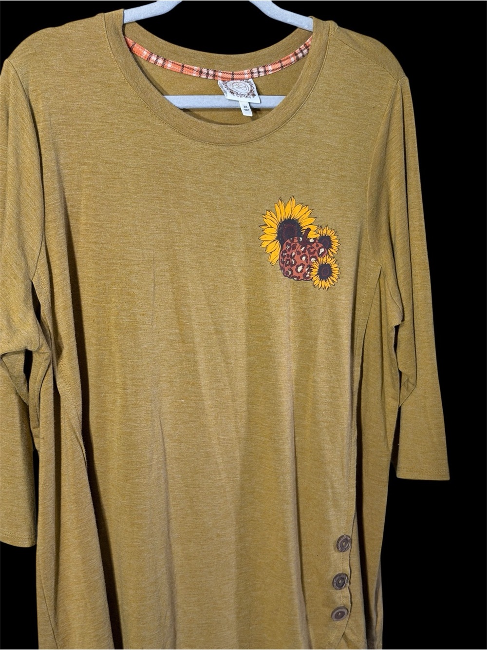 Women’s Tunic Top in Rust Brown - 2X